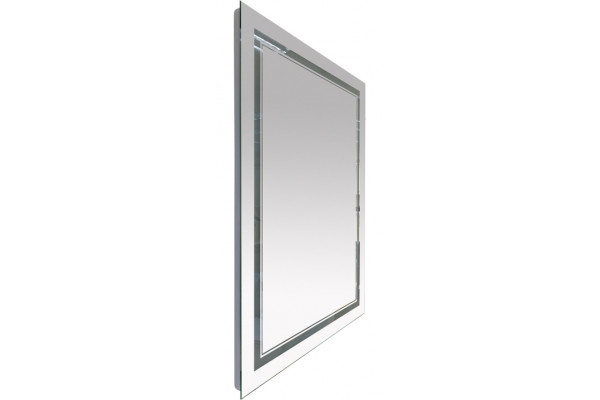 Зеркало Misty Неон 2 LED 60x80, сенсор на корпусе, прямоугольное, с подсветкой