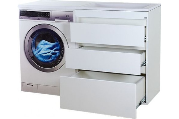 Тумба для комплекта Misty Фостер 70 напольная, под стиральную машину, с ящиками