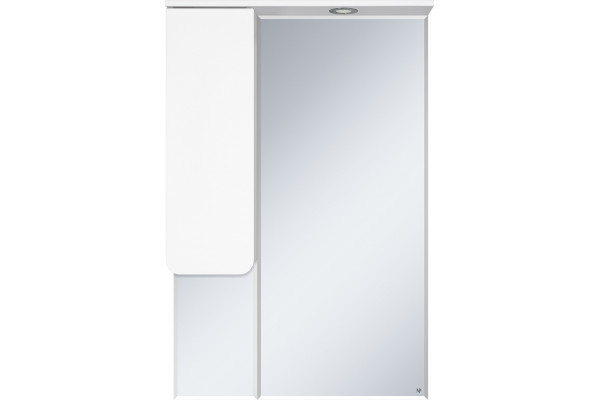 Зеркало Misty Чегет 65 L с доводчиками, фурнитура белая