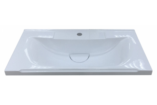 Мебельная раковина Misty Evva 70 D цвет белый, на тумбу, прямоугольная