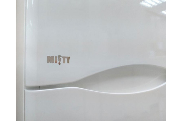 Шкаф-пенал Misty Элвис 35 R белый правый, с дверками, с доводчиками