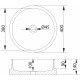 Рукомойник Montebianco Migliore Colosseus Tre grigio цвет серый, на столешницу