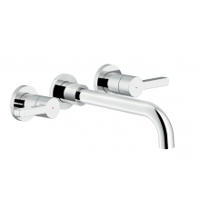 Смеситель для раковины Nobili Lira LR116298/1T1CR белый, 3 отверстия