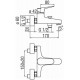 Смеситель для ванны NOBILI Blues BS101110/1CR