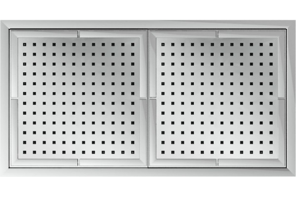 Двойной верхний душ Nobili AD139/37CCR Chrome 42x22 см, хром