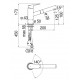 Смеситель для кухни Nobili Blues BS101117CR с душем, Chrome