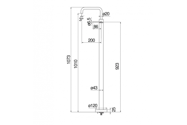 Смеситель для ванны Nobili Velis МVE125188/3RCP напольный, красное золото