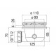 Сифон для душевого поддона Nobili AV00111/13BR, бронза