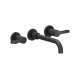 Смеситель для раковины Nobili Lira LR116298/1T1BM черный, 3 отверстия