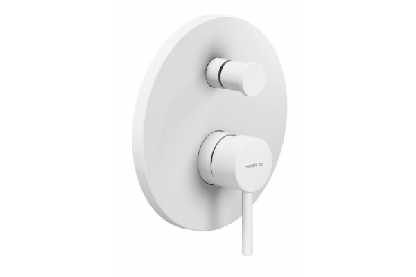 Смеситель для ванны Nobili Live LV00100/EWM Polar white