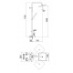 Душевая стойка Nobili Seven SE124030/30CR с термостатом, Chrome