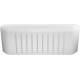 Верхний душ Nobili AD139/122WM Polar white 24 см, матовый белый