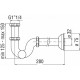 Сифон для раковины Nobili AV00105/2CR