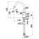 Смеситель для биде Nobili Velis VE125139/3CR Chrome