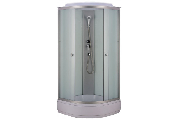 Душевая кабина Niagara Eco NG-3304-14 четверть круга, поддон средний, стекло матовое