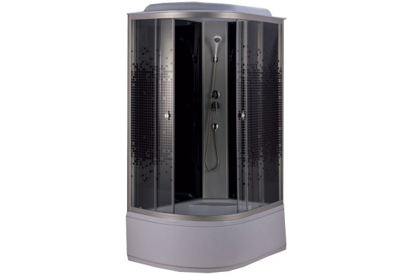 Душевая кабина Niagara Eco NG-7510-14R прямоугольная-асимметричная, поддон глубокий, стекло с узором