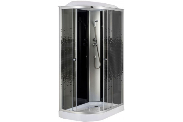 Душевая кабина Niagara Eco NG-4512-08R прямоугольная-асимметричная, поддон средний, стекло с узором