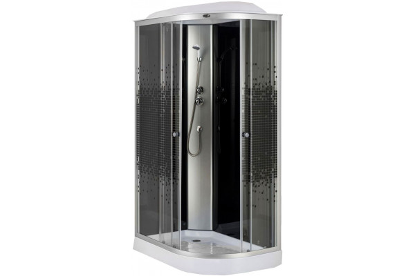 Душевая кабина Niagara Eco NG-4512-08L прямоугольная-асимметричная, поддон средний, стекло с узором