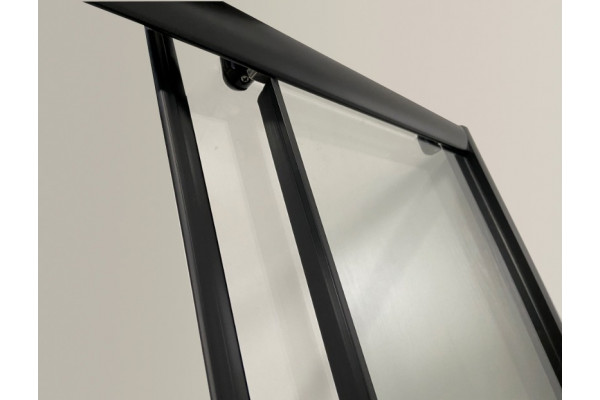 Душевой уголок Niagara Eco NG-008-14Q black мозаика, с поддоном, квадратный, двери раздвижные