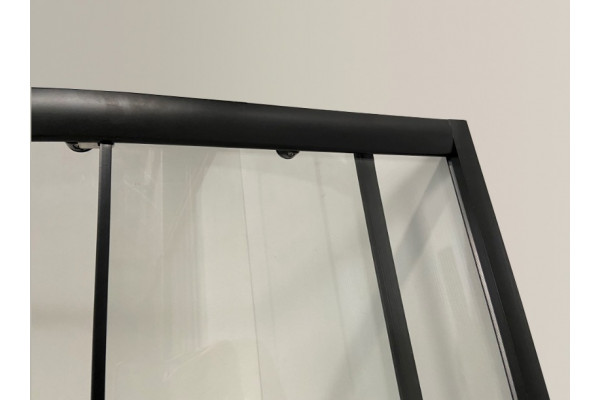 Душевой уголок Niagara Eco NG-003-14 black мозаика, с поддоном, четверть круга, двери раздвижные