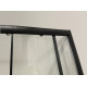 Душевой уголок Niagara Eco NG-007-14 black мозаика, с поддоном, четверть круга, двери раздвижные