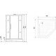 Душевая кабина Niagara Lux NG-7799WBK 90х90x210 серебро поддон низкий, стекло прозрачное