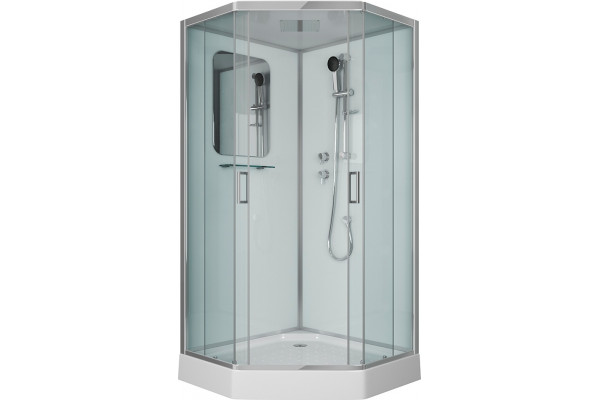 Душевая кабина Niagara Premium NG-6001-01D 90х90х220 поддон низкий, стекло прозрачное