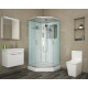 Душевая кабина Niagara Premium NG-6002-01GD 100х100х220 поддон низкий, стекло прозрачное