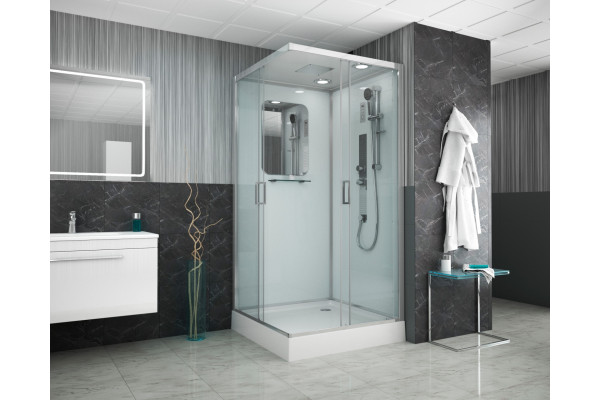 Душевая кабина Niagara Premium NG-6002-01GQ 100х100х210 квадратная, поддон низкий