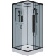 Душевая кабина Niagara Premium NG-6901-01GQ BLACK 90х90х210 черная квадратная, поддон низкий