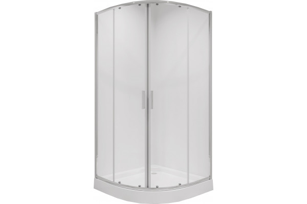 Душевой уголок Niagara Nova NG-6606-08 90x90, четверть круга, двери раздвижные, стекло прозрачное