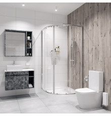 Душевой уголок Niagara Nova NG-6607-08 100x100, четверть круга, двери раздвижные, стекло прозрачное