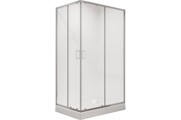 Душевой уголок Niagara Nova NG-6610-08 120x80, прямоугольный, двери раздвижные, стекло прозрачное