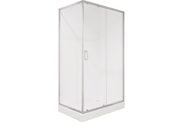 Душевой уголок Niagara Nova NG-6612-08 120x80, прямоугольный, двери раздвижные, стекло прозрачное