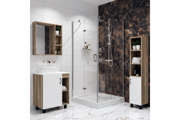 Душевой уголок Niagara Nova NG-6614-08 100x100, квадратный, двери распашные, стекло прозрачное