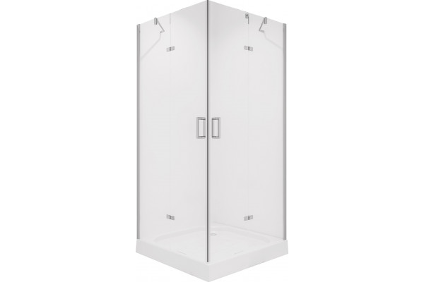 Душевой уголок Niagara Nova NG-6614-08 100x100, квадратный, двери распашные, стекло прозрачное