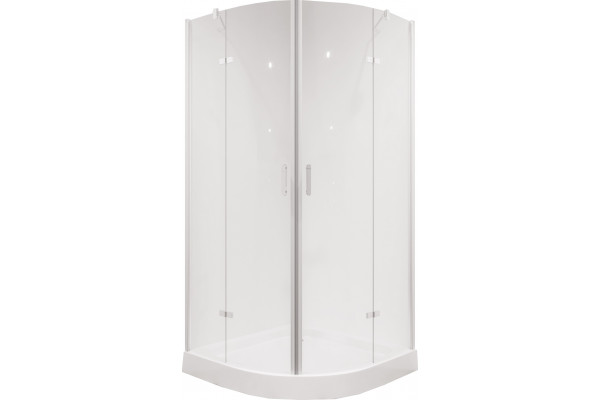 Душевой уголок Niagara Nova NG-6615-08 90x90, четверть круга, двери распашные, стекло прозрачное