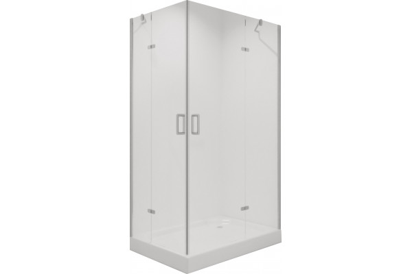 Душевой уголок Niagara Nova NG-6618-08 120x90, прямоугольный, двери распашные, стекло прозрачное