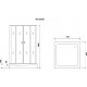 Душевой уголок Niagara Nova NG-0180-14 80x80, квадратный, с поддоном, двери раздвижные, стекло прозрачное