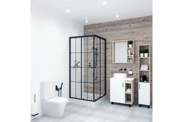 Душевой уголок Niagara Nova NG-0190-14 90x90, квадратный, с поддоном, двери раздвижные, стекло прозрачное