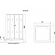 Душевой уголок Niagara Nova NG-0190-14 90x90, квадратный, с поддоном, двери раздвижные, стекло прозрачное