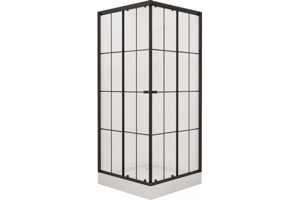 Душевой уголок Niagara Nova NG-0190-14 90x90, квадратный, с поддоном, двери раздвижные, стекло прозрачное