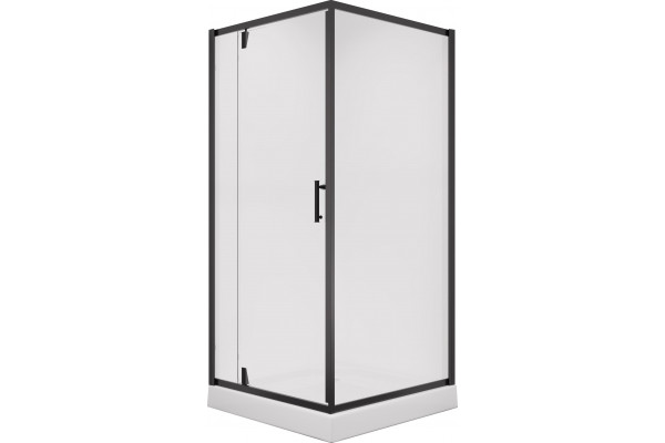 Душевой уголок Niagara Nova NG-6801-08 BLACK 90x90, квадратный, стекло прозрачное