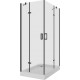 Душевой уголок Niagara Nova NG-6817-08 BLACK 120x80, прямоугольный, черный, двери распашные, стекло прозрачное