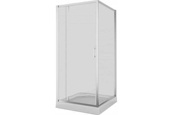 Душевой уголок Niagara Nova NG-6602 100x100, квадратный, двери распашные, стекло прозрачное