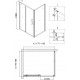 Душевой уголок Niagara Nova NG-6812-08 BLACK 120x80, прямоугольный, черный, двери раздвижные, стекло прозрачное