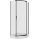 Душевой уголок Niagara Nova NG-6805-08 BLACK 90x90, пятиугольный, черный, двери распашные, стекло прозрачное