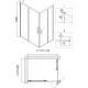 Душевой уголок Niagara Nova NG-6811-08 BLACK 120x90, прямоугольный, черный, двери раздвижные, стекло прозрачное