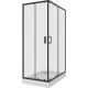 Душевой уголок Niagara Nova NG-6810-08 BLACK 120x80, прямоугольный, черный, двери раздвижные, стекло прозрачное