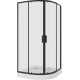 Душевой уголок Niagara Nova NG-6807-08 BLACK 100x100, четверть круга, черный, двери раздвижные, стекло прозрачное